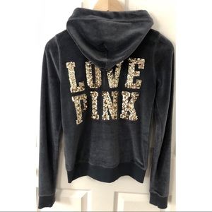 VS PINK Velvet Full Zip